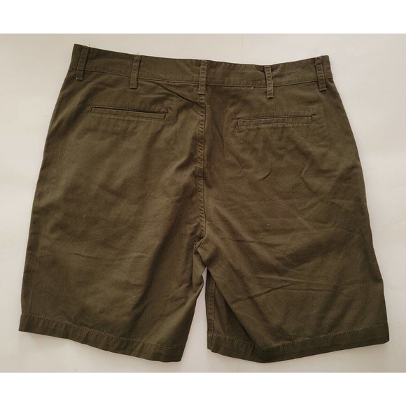 2XL/40W Men's Shorts-City Streets-Rich Olive Green-100% Cotton-Flat Front-NWT - Picture 2 of 5